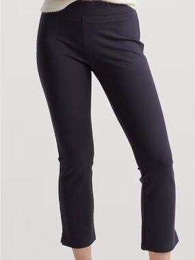 Quince Ultra-Stretch Ponte Kick Flare‎ Pants Navy Women’s Size Large